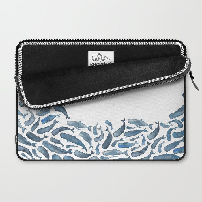 Whale Wave.  Laptop Sleeve Gallery Image 2