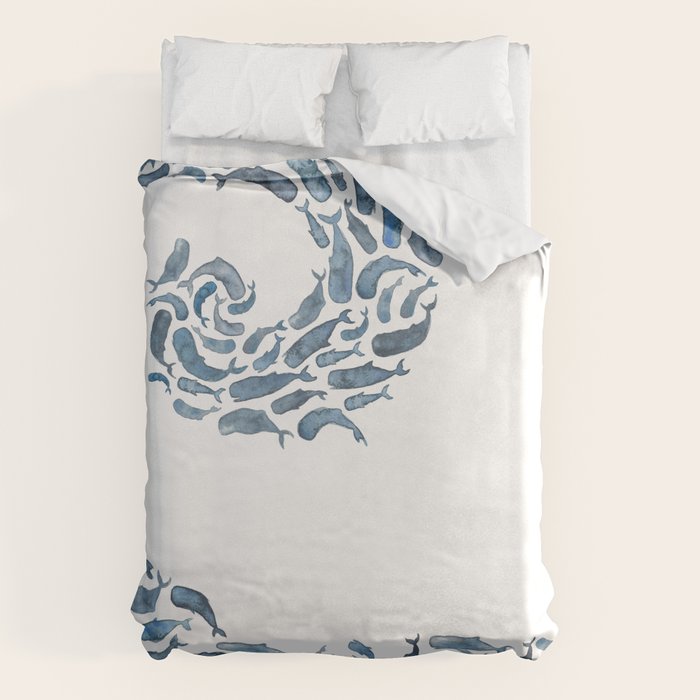Whale Wave.  Duvet Cover Gallery Image 6