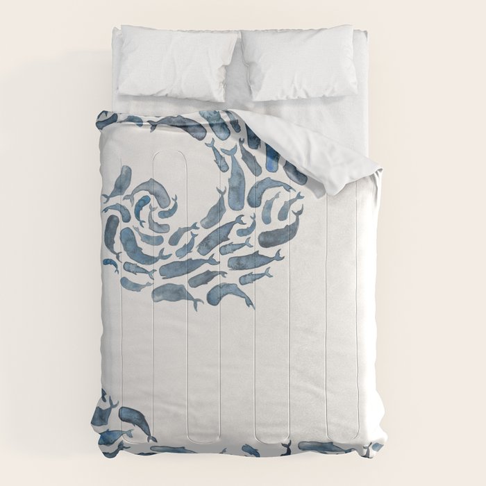 Whale Wave.  Comforter Gallery Image 6
