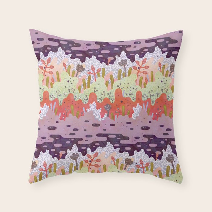 Crystal Forest Throw Pillow Gallery Image 1