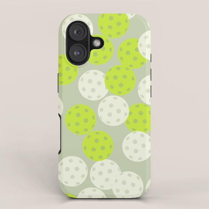Pickleball Ball Pattern iPhone Case Gallery Image 1