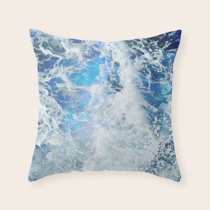 Perfect Sea Waves II Throw Pillow Gallery Image 1