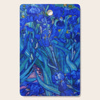 Van Gogh Irises in Indigo Cutting Board Gallery Image 1