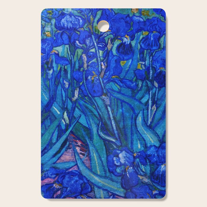 Van Gogh Irises in Indigo Cutting Board Gallery Image 1