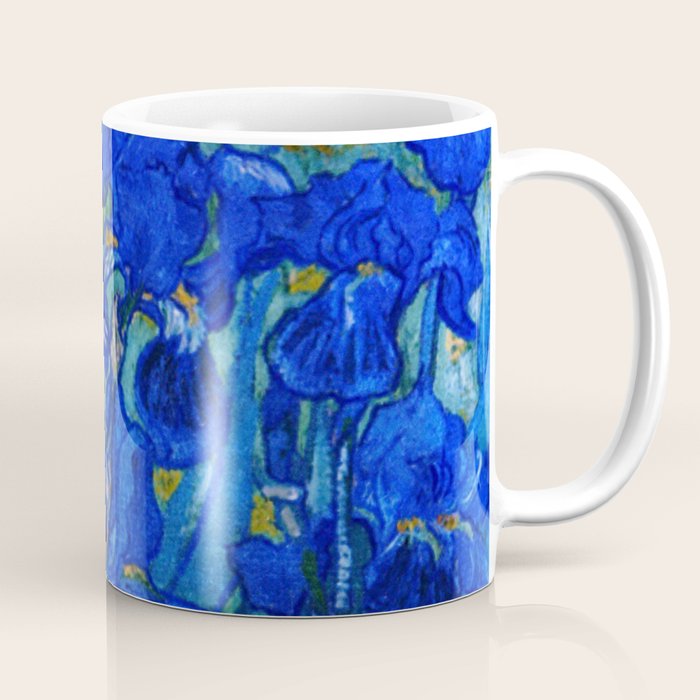 Van Gogh Irises in Indigo Coffee Mug Gallery Image 1