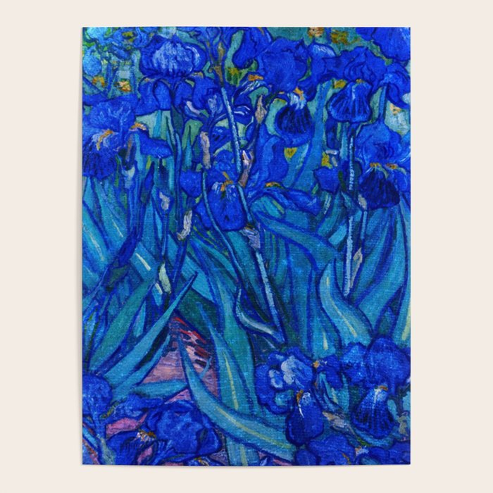 Van Gogh Irises in Indigo Poster Gallery Image 4
