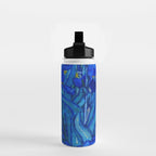 Van Gogh Irises in Indigo Water Bottle Gallery Image 2