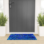 Van Gogh Irises in Indigo Welcome Mat Gallery Image 3