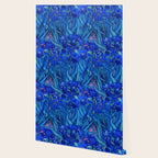 Van Gogh Irises in Indigo Wallpaper Gallery Image 2