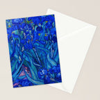 Van Gogh Irises in Indigo Stationery Card Gallery Image 2