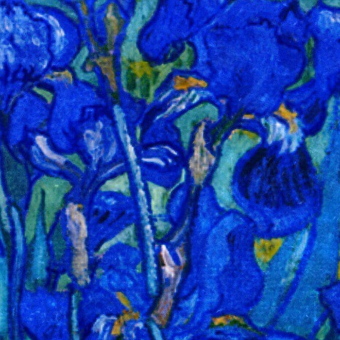 Van Gogh Irises in Indigo Coffee Mug Gallery Image 2
