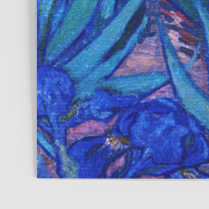Van Gogh Irises in Indigo Poster Gallery Image 3