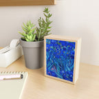 Van Gogh Irises in Indigo Mini Art Print Gallery Image 2