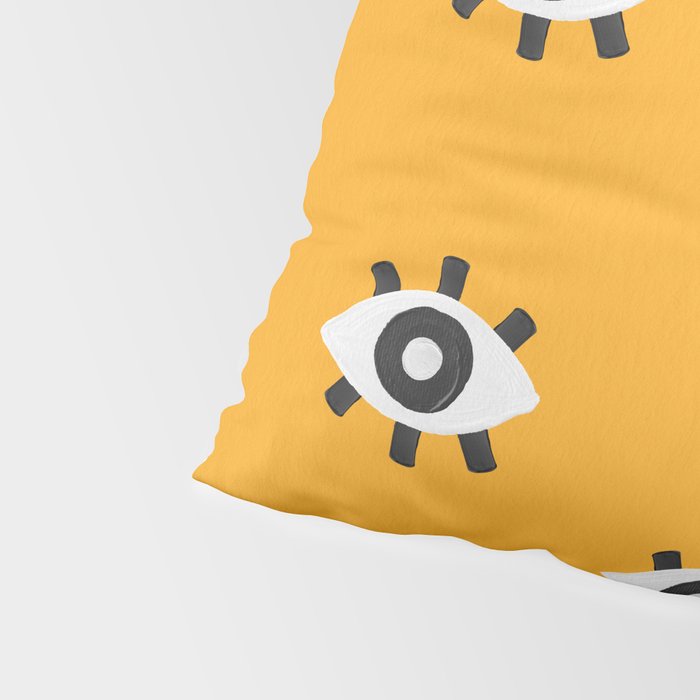 Evil Eye Dots - Marigold Palette Pillow Sham Gallery Image 4