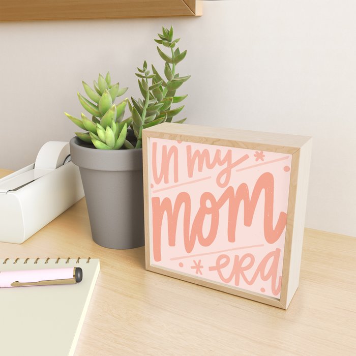 In my mom era . Pink Mini Art Print Gallery Image 2