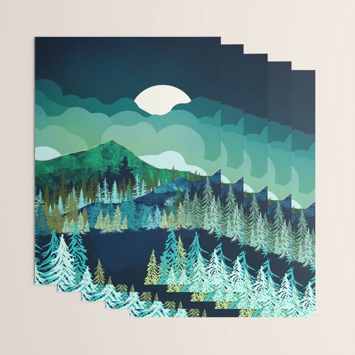 Lakeside Reflection Wrapping Paper Gallery Image 3