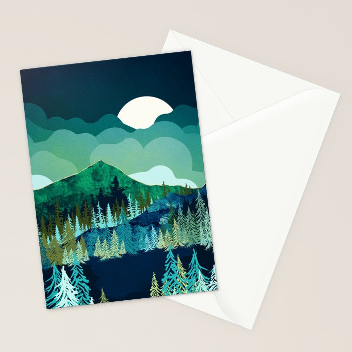 Lakeside Reflection Stationery Card Gallery Image 2