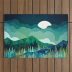 Lakeside Reflection Outdoor Rug Gallery Image 1