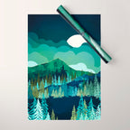 Lakeside Reflection Wrapping Paper Gallery Image 1
