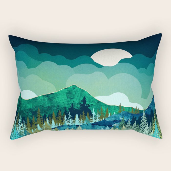 Lakeside Reflection Rectangular Pillow Gallery Image 1