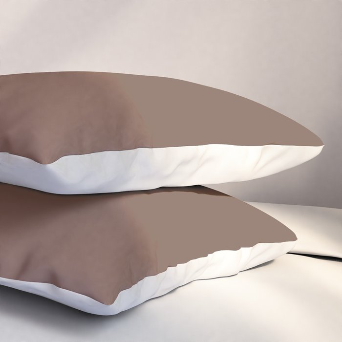 Milk Chocolate Brown Solid  Pillow Sham Gallery Image 3