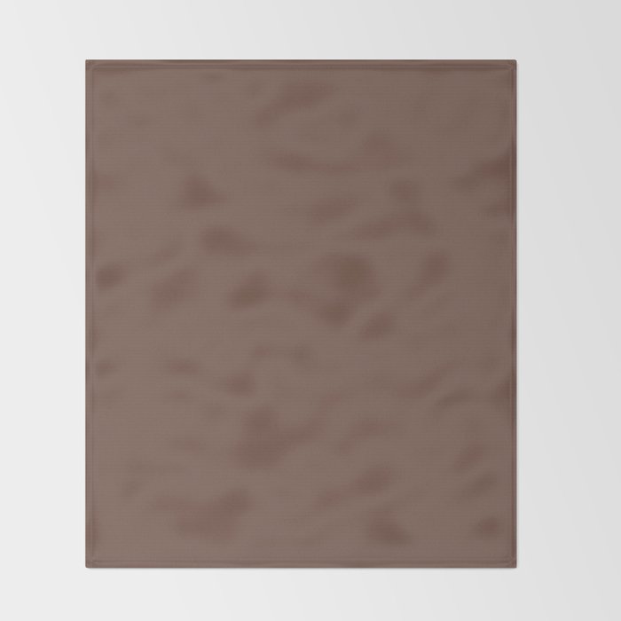 Milk Chocolate Brown Solid  Throw Blanket Gallery Image 2