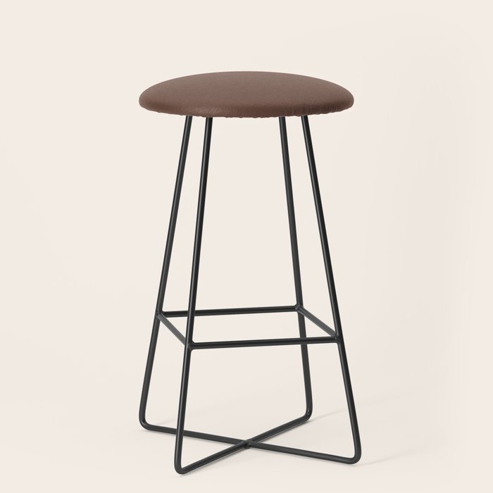 Milk Chocolate Brown Solid  Stool Gallery Image 1