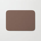 Milk Chocolate Brown Solid  Bath Mat Gallery Image 1