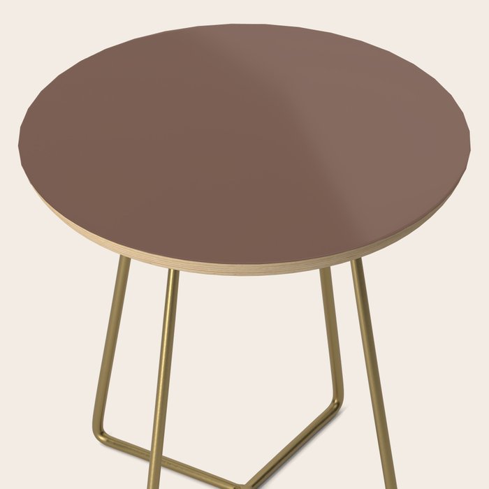 Milk Chocolate Brown Solid  Side Table Gallery Image 2