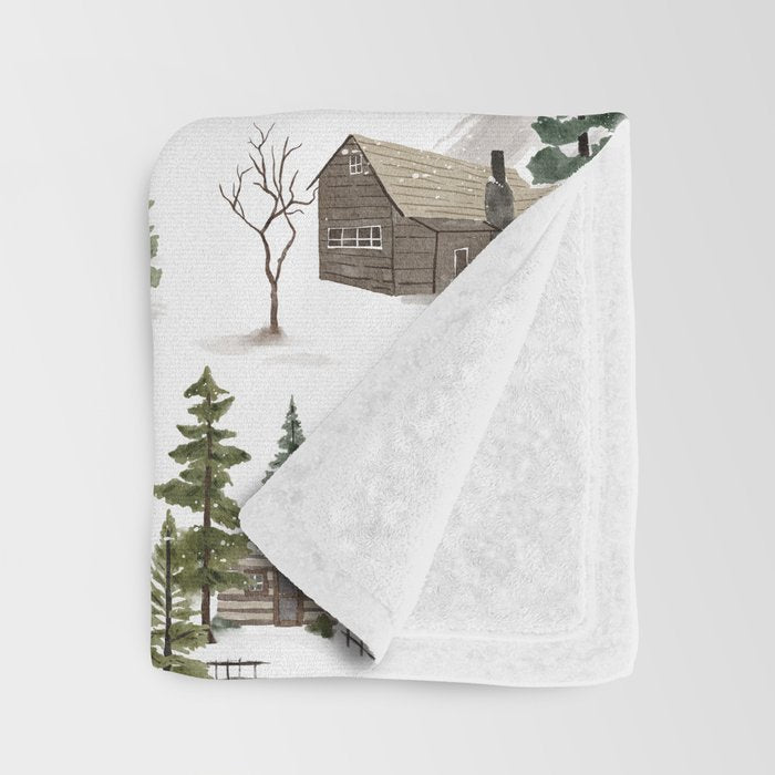 Cozy In Pines Throw Blanket Gallery Image 3
