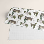 Cozy In Pines Wrapping Paper Gallery Image 2