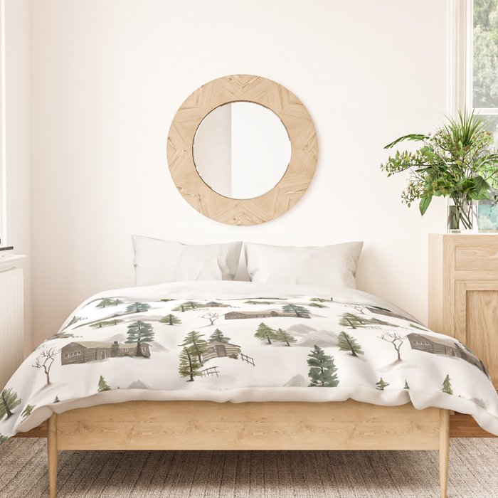 Cozy In Pines Duvet Cover Gallery Image 3