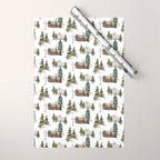 Cozy In Pines Wrapping Paper Gallery Image 1