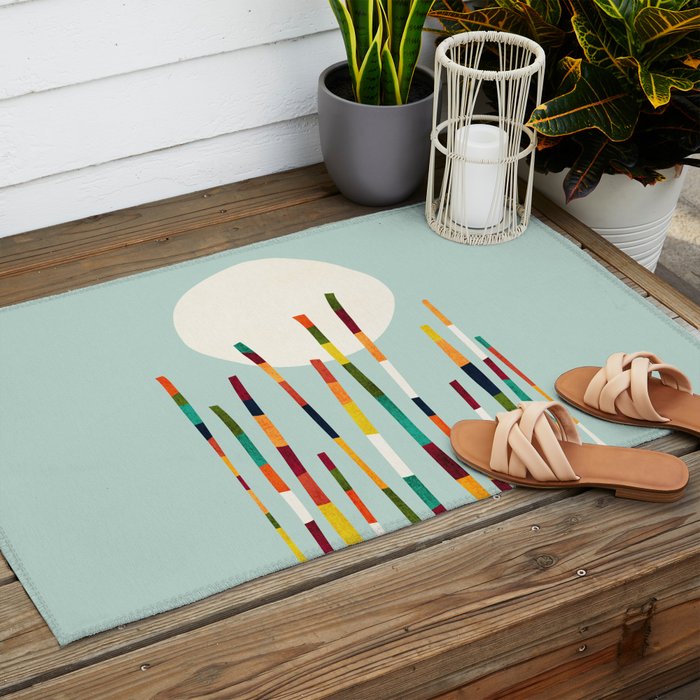 Bamboo Forest Outdoor Rug Gallery Image 2