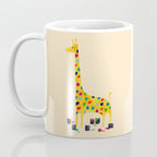 Paint by number giraffe Coffee Mug Gallery Image 3
