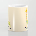 Paint by number giraffe Coffee Mug Gallery Image 4