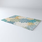 Floral Blooms, Teal, Green and Yellow Rug Gallery Image 3