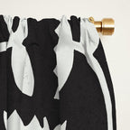 Linocut Tulip Pattern #4 Window Curtain Gallery Image 2