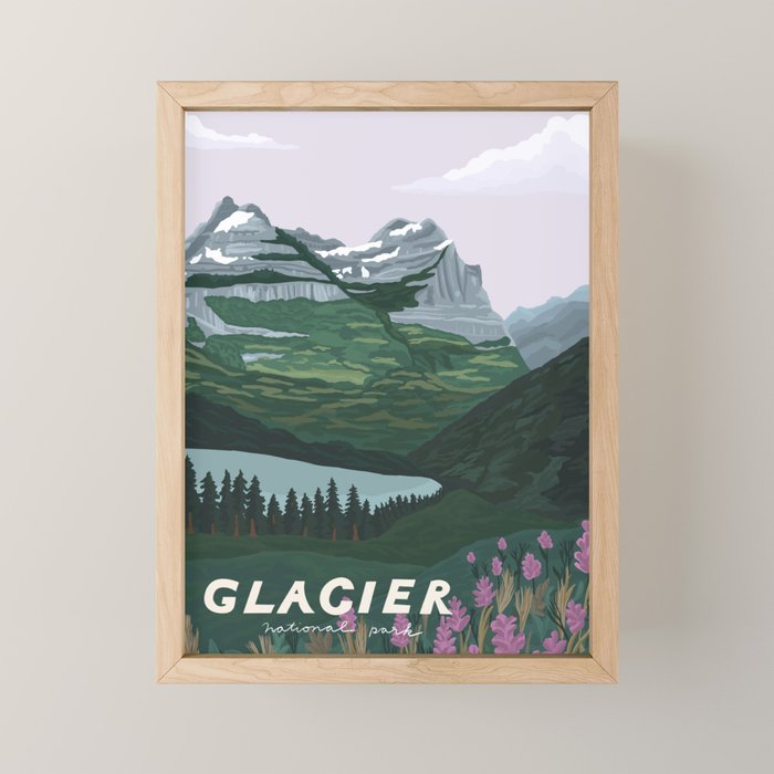 Glacier National Park Mini Art Print Gallery Image 1