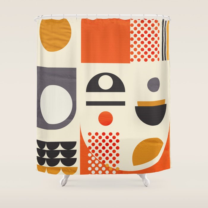 Mid-century no1 Shower Curtain Gallery Image 1