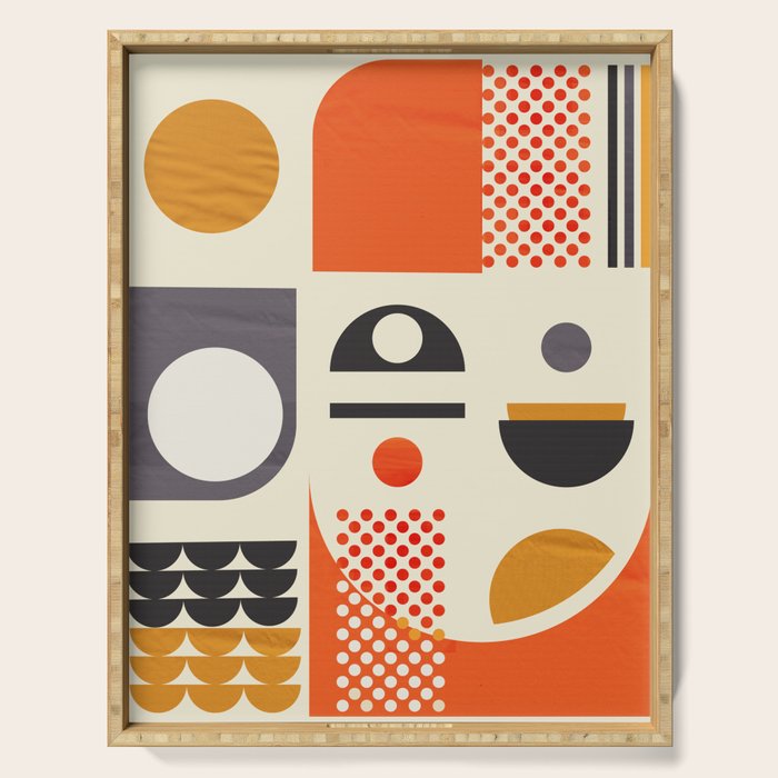 Mid-century no1 Serving Tray Gallery Image 1