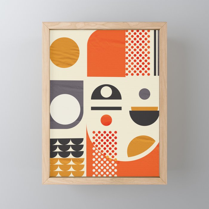 Mid-century no1 Mini Art Print Gallery Image 1