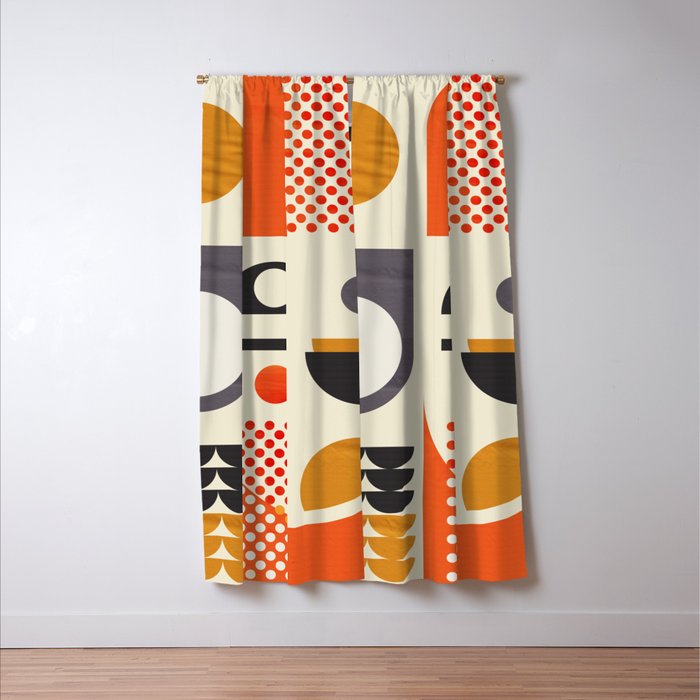 Mid-century no1 Window Curtain Gallery Image 3