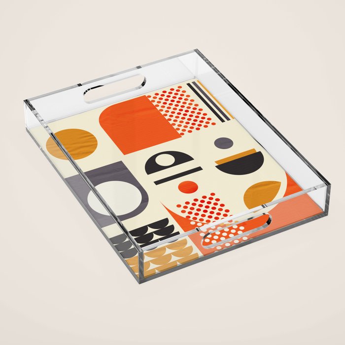 Mid-century no1 Acrylic Tray Gallery Image 1