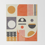 Mid-century no1 Throw Blanket Gallery Image 2