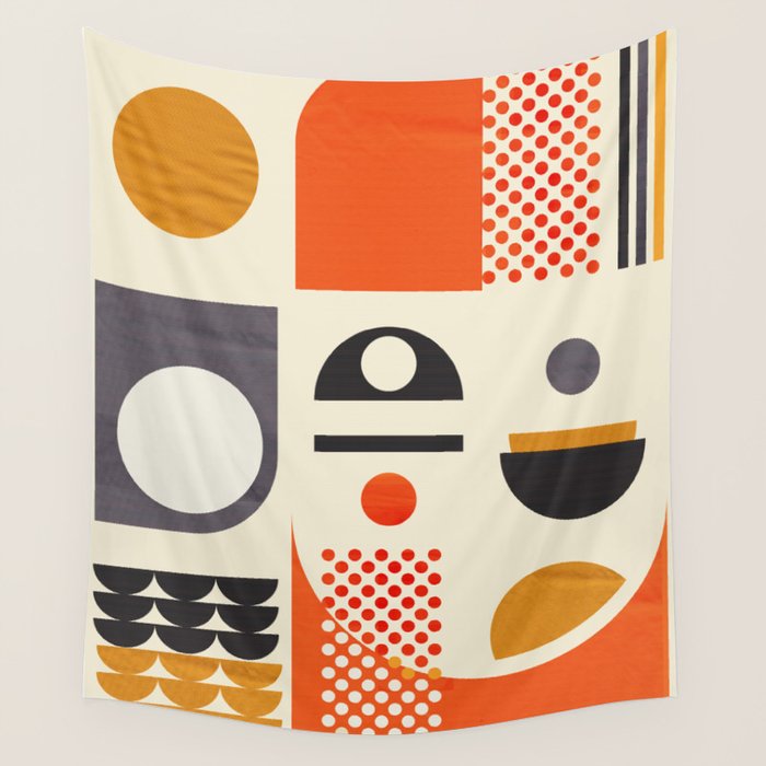 Mid-century no1 Wall Tapestry Gallery Image 4