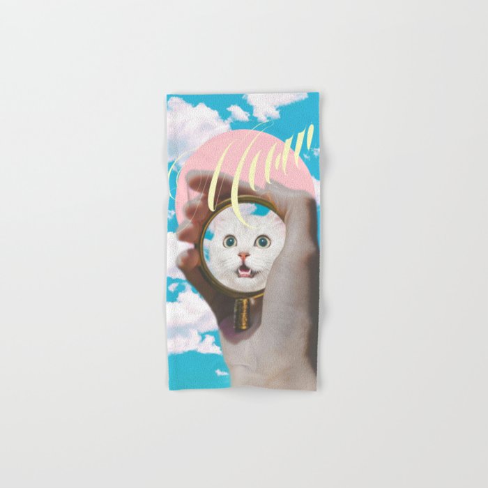 Meow // Cat Transformation Bath Towel Gallery Image 1