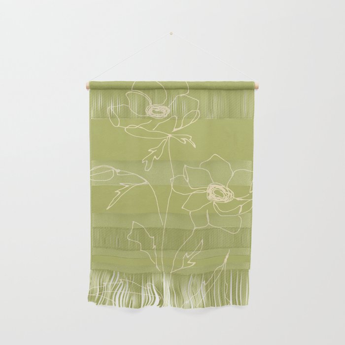 Line Drawing Flowers 2 Wall Hanging Gallery Image 1