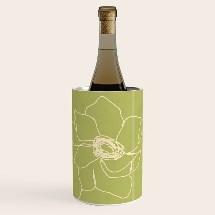 Line Drawing Flowers 2 Wine Chiller Gallery Image 3