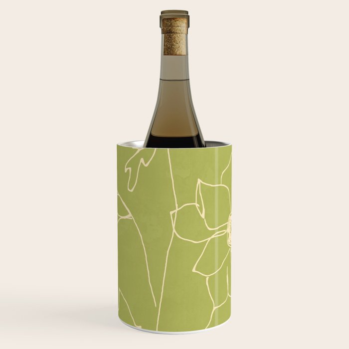 Line Drawing Flowers 2 Wine Chiller Gallery Image 1